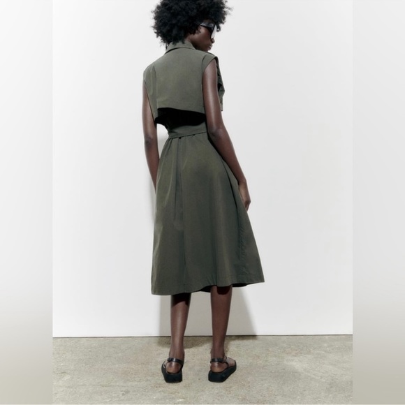 Women's Belted Shirtdress Costa Green M main image 0